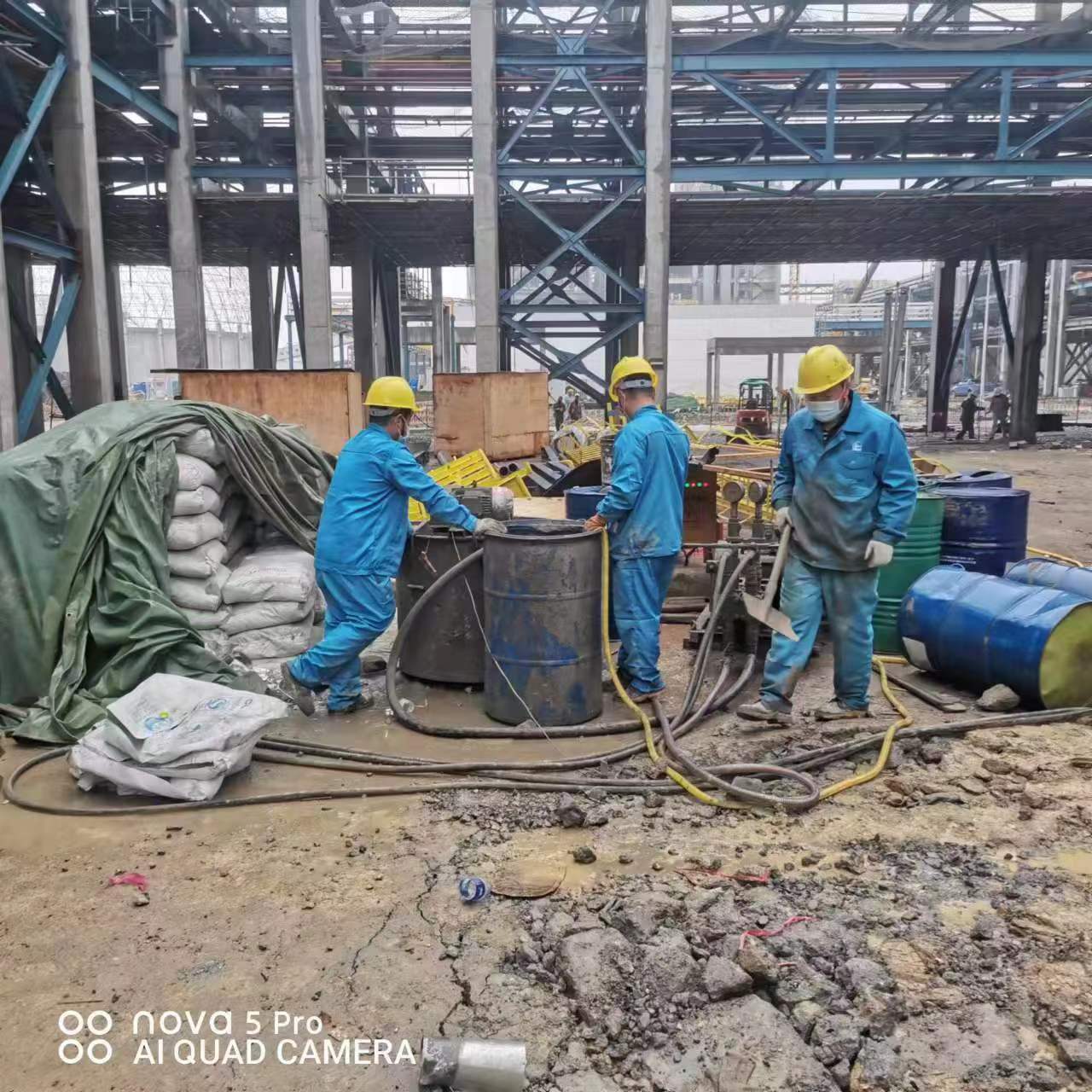 当阳设备基础下沉沉降注浆加固施工